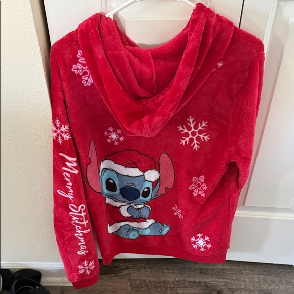 Disney Red Stitch Hoodie with Snowflakes - Picture 2 of 2